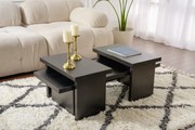 Mesa de Centro "Sanctuary" – Preto, 110x45x41,5 cm, Design Acolhedor e