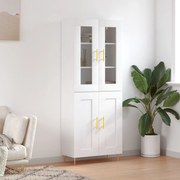 vidaXL Armário alto 69,5x34x180 cm derivados de madeira branco