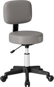 HOMCOM Banqueta de massagem com rodízios, altura regulável, giratória com encosto ergonômico cinza | Aosom Portugal