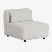 Módulo Central Para Sofá Modular Fogler Tecido Cinza Claro - Sklum