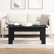 vidaXL Mesa de Café de Carvalho Preto da , 100 x 60 x 42 cm, em Madeira de Engenharia