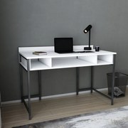 Secretária Alma – Preto e Branco – 120 cm x 60 cm x 74,8 cm