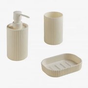 Conjunto De Banho Em Abs Ozene Gardénia Branco - Sklum