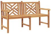 vidaXL banco Castanho 150 x 60 x 90 cm Madeira de Teca Sólida