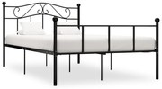 Estrutura de cama 120x200 cm metal preto