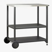 Carrinho Modular De Cozinha Para Exterior Em Aço Savona Cinza Grafito - Sklum