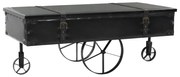 vidaXL Mesa de centro em MDF e madeira de abeto 110x55x43 cm