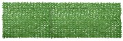 vidaXL Tela de varanda com folhas verdes 600x150 cm