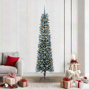 vidaXL Árvore de Natal Artificial Verde 210 cm PVC, Plástico e Aço