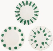 Pratos de pequeno-almoço pintados à mão Linora, conjunto de 3