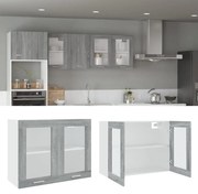 vidaXL Armário de parede “Lyon” 80x31x60 cm cinzento sonoma