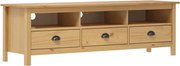 vidaXL Móvel de TV Hill 158x40x47 cm pinho maciço castanho mel