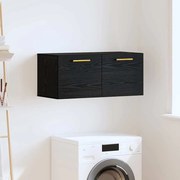 vidaXL Armário de Parede Carvalho preto 80 x 36.5 x 35 cm