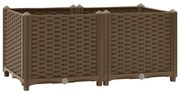 vidaXL Canteiro elevado 80x40x38 cm polipropileno