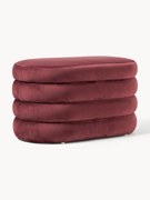 Banco pequeno estofado em veludo com arrumação Alto