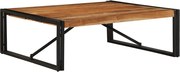 vidaXL Mesa de centro 100x100x35 cm madeira de acácia maciça