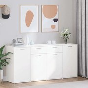 vidaXL Aparador 160x36x75 cm contraplacado branco