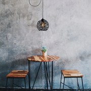 Candeeiro Fellini – Preto – 70 x 25 cm