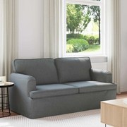 vidaXL Sofá Cinza Escuro 142 x 80 x 85 cm tecido