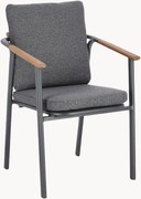 Cadeiras de jardim com almofada Leonida, conjunto de 4