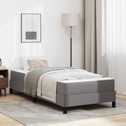 vidaXL Cama Outros Cinzeto 80 x 200 cm Couro sintético