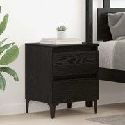 vidaXL Cabinet de Cama Carvalho Preto 40x35x50 cm Madeira Engenheirada