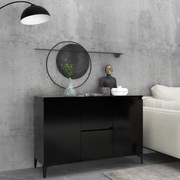 vidaXL Aparador 104x35x70 cm derivados de madeira preto