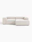 Sofá de canto modular em bouclé Lennon (2 lugares)