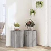 vidaXL Suportes p/ plantas 2 pcs 30x30x50 cm derivados de madeira