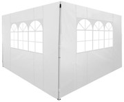 Outsunny Paredes Laterais Tenda Eventos Tecido Oxford com Janelas Ventilação 3x2 m Branco Resistente Água | Aosom Portugal