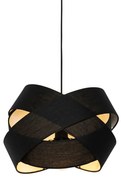 Candeeiro de suspensão moderno preto - Cloth Moderno