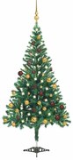 Árvore de Natal artificial pré-iluminada + bolas 564 ramos