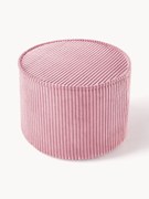 Pufe para crianças de bombazina Sugar, Ø 40 cm