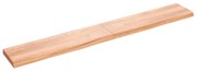 vidaXL Prateleira de parede 220x30x(2-6) cm carvalho tratado castanho