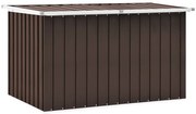Caixa de arrumação para jardim 149x99x93 cm castanho