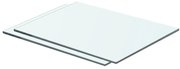 Prateleiras 2 pcs 40x25 cm vidro transparente