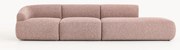 Chaise longue XL em bouclé Sofia