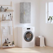 vidaXL Armário de parede 34,5x34x90 cm cinzento cimento