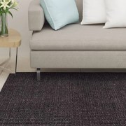 Tapete de sisal para poste arranhador 80x250 cm preto