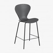 Pacote Com 4 Bancos Altos Uit ↑65 Cm & Negro & Polipropileno Cinzento Escuro & Polipropileno - Sklum