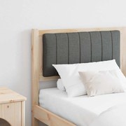 vidaXL Cabeceira estofada Castanho 160 cm Madeira de Pinheiro Sólida