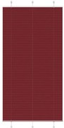 vidaXL Plissado Cego Bordéus Vermelho 110x200 cm Largura Tecido