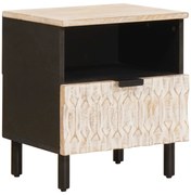 vidaXL Armário de Cabeceira com gaveta Branco 40 x 33 x 46 cm