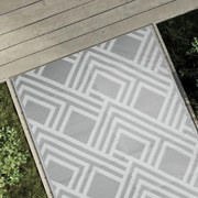 vidaXL Tapete de exterior 120x180 cm ARAKIL PP cinzento