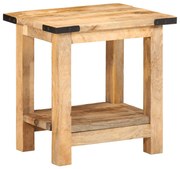 vidaXL Mesa de apoio 40x30x40 cm madeira de mangueira áspera maciça
