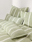 Capa de edredão em flanela às riscas Belinda