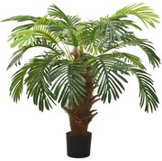 Palmeira cica artificial com vaso 90 cm verde