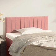 Cabeceira de cama veludo 80x5x78/88 cm rosa