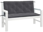 vidaXL Almofadões banco jardim 2pcs 120x50x7cm mesclado antracite