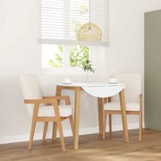 vidaXL Cadeiras de jantar com almofadões 2 pcs madeira maciça